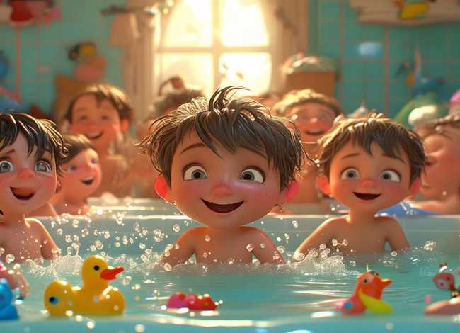 儿童故事洗澡的乐趣（有关洗澡的幼儿故事）