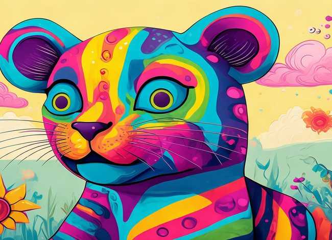 儿童画豹子 - 儿童绘画豹子 儿童画豹子 - 儿童绘画豹子