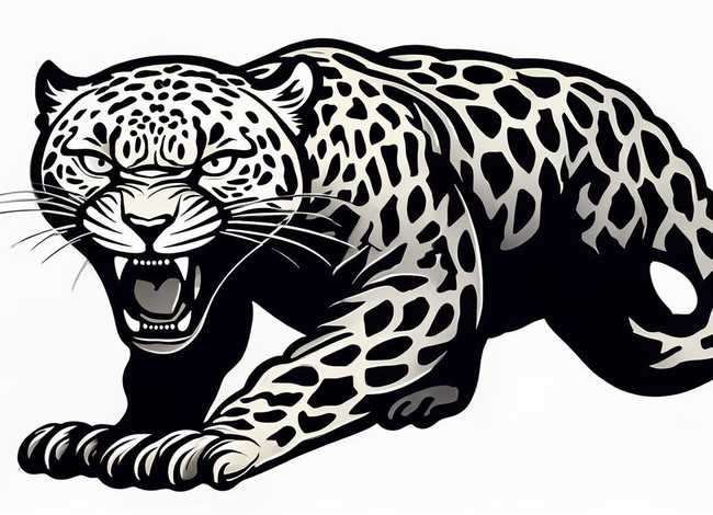 豹简笔画图片大全凶残 豹简笔画图片大全凶残版