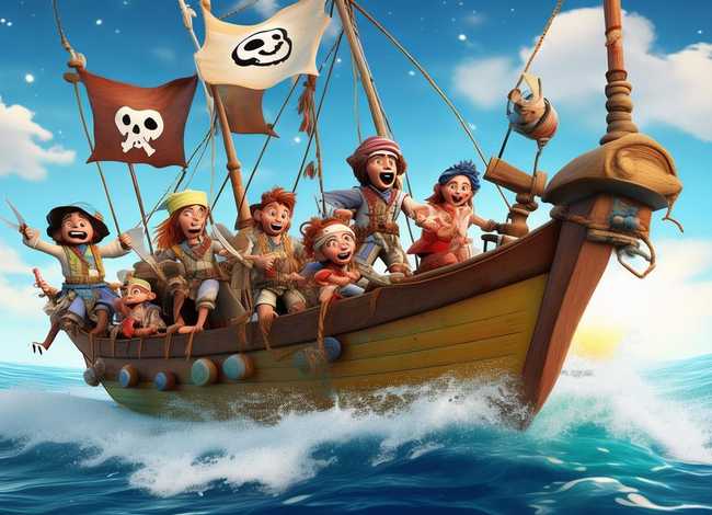 儿童海盗的故事完整版 - 海盗的儿童动画片