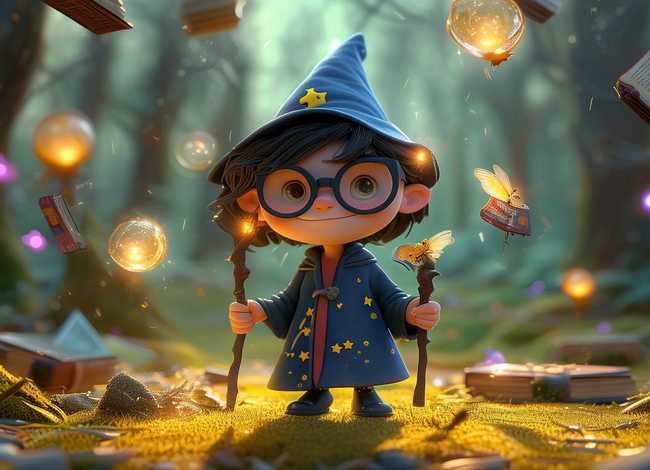 儿童故事《魔法大师》，魔法师幼儿故事