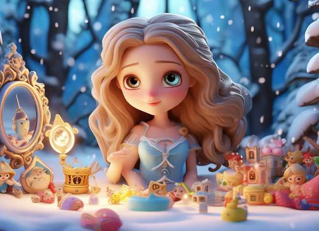 白雪公主儿童故事玩具（白雪公主玩具故事动画片）