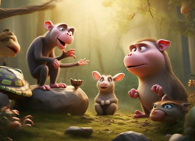 猴子讲故事（猴子讲故事只有猪没笑）