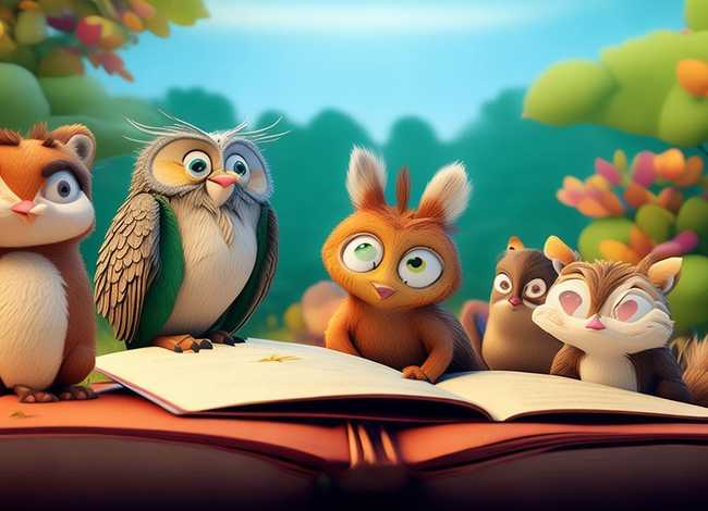 动物故事画儿童画；动物故事的画怎么画