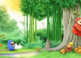 三个和尚故事绘本 - 三个和尚自制绘本故事8张带图片