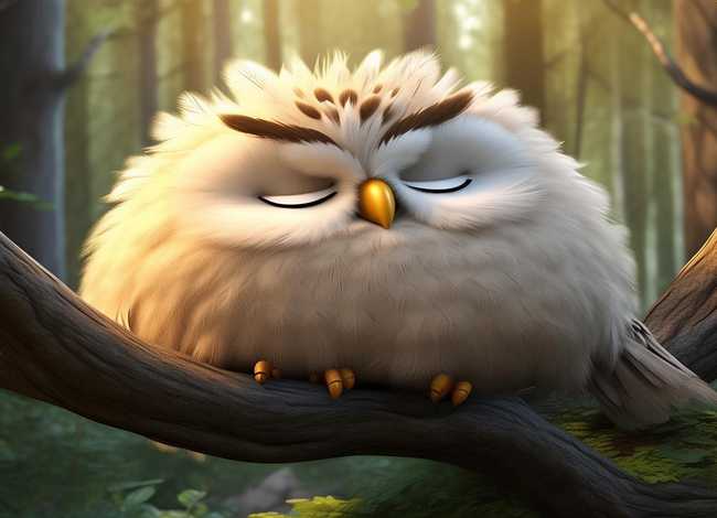 《贪睡的猫头鹰》故事，《贪睡的猫头鹰》故事内容