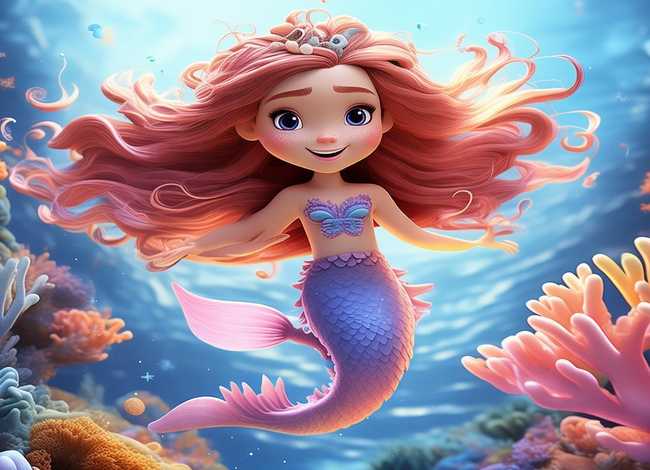 儿童美人鱼简笔画图片大全；儿童美人鱼简笔画图片大全可爱