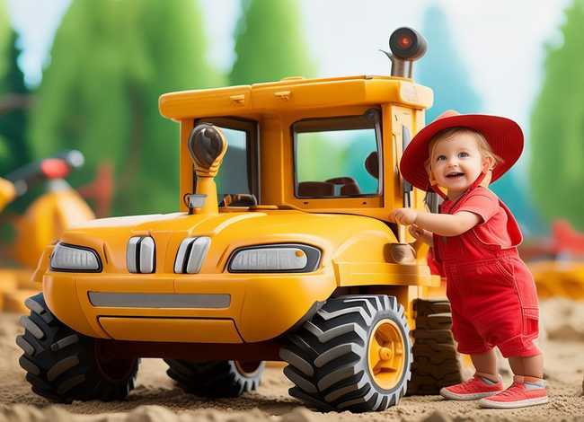 挖掘机故事儿童视频0-3岁 - 幼儿挖掘机动画视频小故事片