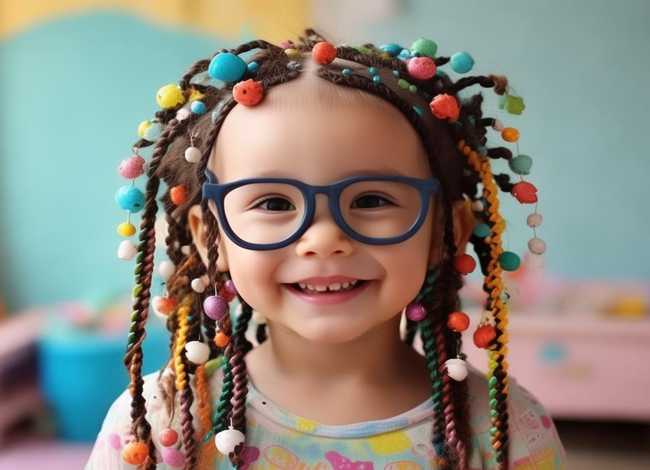 发带铃铛编发儿童 小铃铛编发