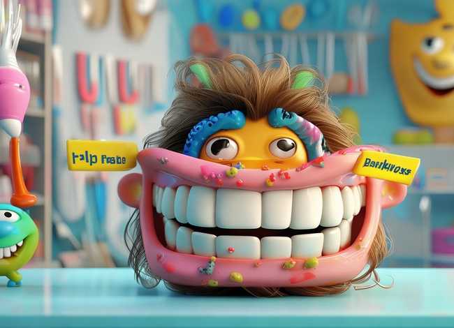 牙菌斑儿童动画（牙菌斑动画片）