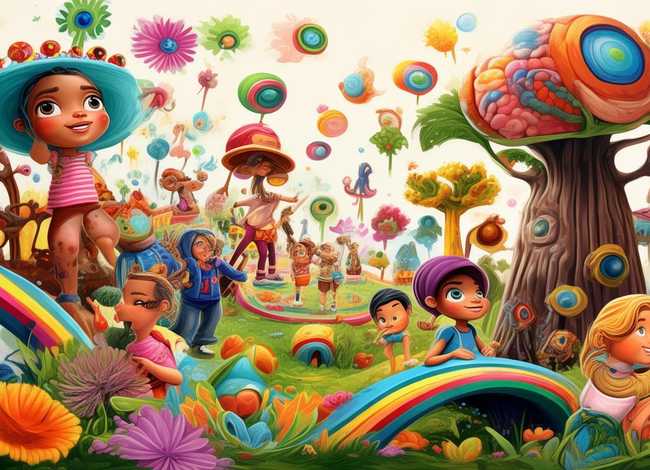 儿童插画素材、儿童画插画素材