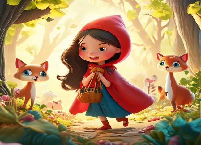 小红帽儿童故事3-6岁，小红帽的幼儿故事