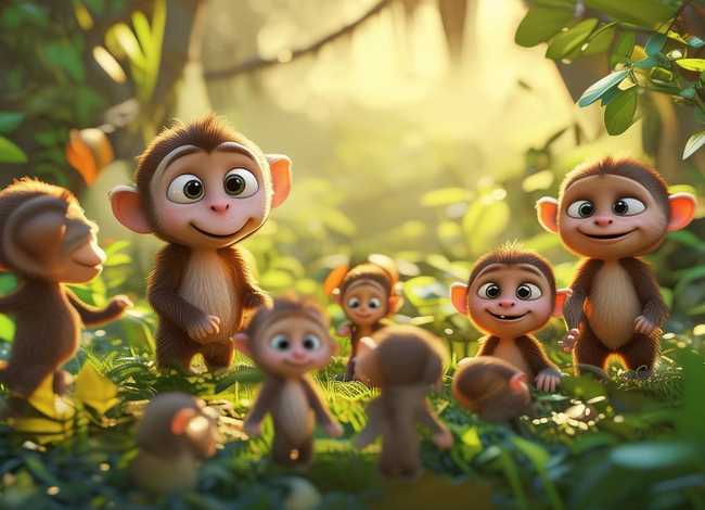 儿童小猴子故事视频、小猴子关于小猴子故事的视频