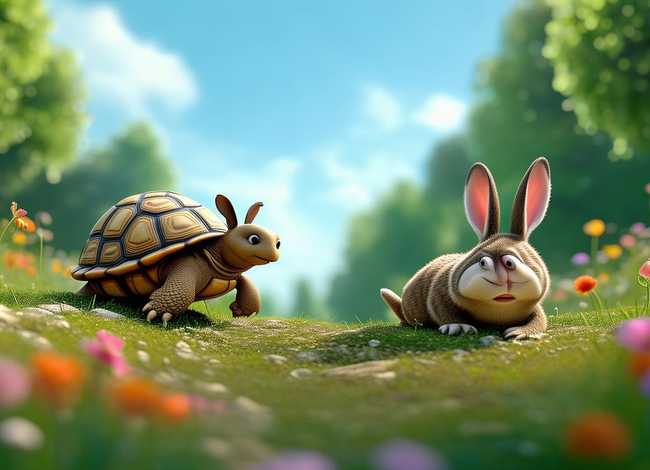 龟兔赛跑故事视频儿童故事 龟兔赛跑少儿故事视频