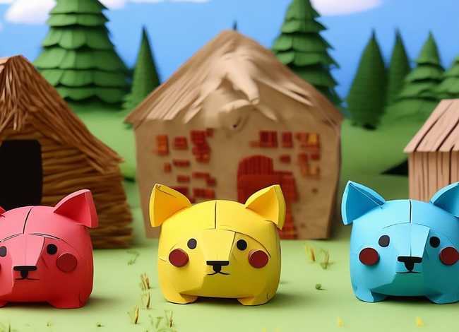 折纸故事情节;折纸故事情节三只小猪 折纸故事情节;折纸故事情节三只小猪