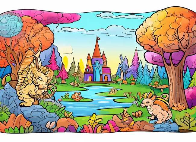 儿童涂色故事绘本可以打印免费，免费故事绘本涂色素材15张