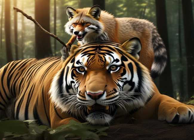 儿童故事狐假虎威寓意，寓言故事狐假虎威故事及寓意