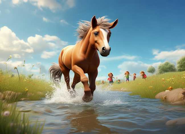 小马过河的一个儿童故事 小马过河的故事 幼儿小故事 小马过河的一个儿童故事 小马过河的故事 幼儿小故事