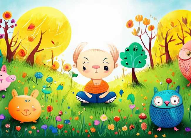 儿童动物故事画、幼儿动物故事简笔画