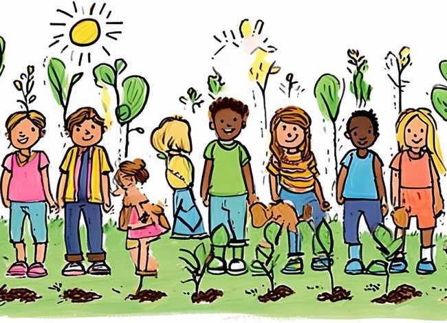 植树节儿童画图片大全，植树节儿童画图片大全简单