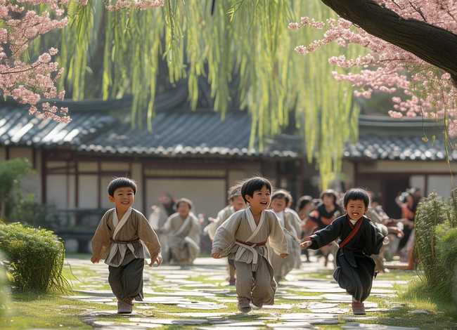 古代儿童古诗图片 - 古代儿童图片大全