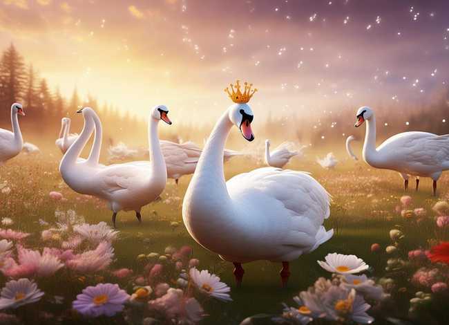 野天鹅儿童故事书，野天鹅的故事书