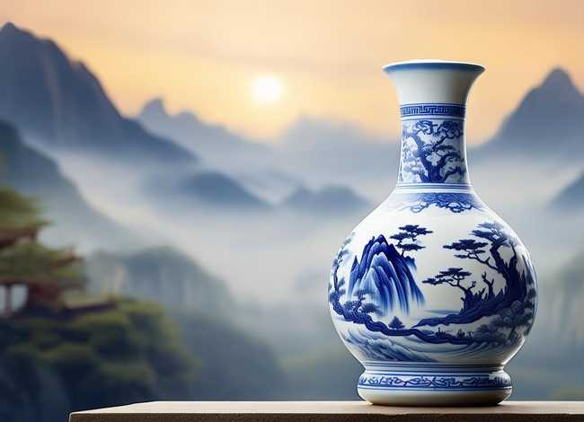 鼓岭故事梅瓶(鼓岭的故事) 鼓岭故事梅瓶(鼓岭的故事)