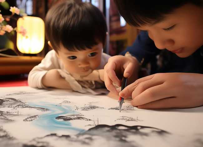 水墨画儿童故事视频教程 - 水墨画课程故事 水墨画儿童故事视频教程 - 水墨画课程故事