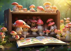 蘑菇绘本小故事，蘑菇绘本小故事图片