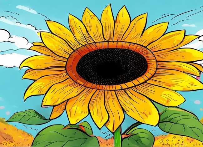 儿童连环画简笔画、儿童连环画简笔画向日葵