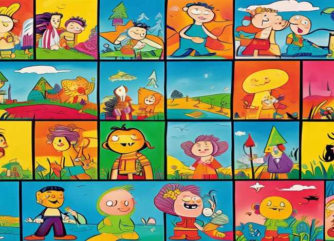 连环画幼儿故事简笔画、幼儿故事简笔画连环画20张