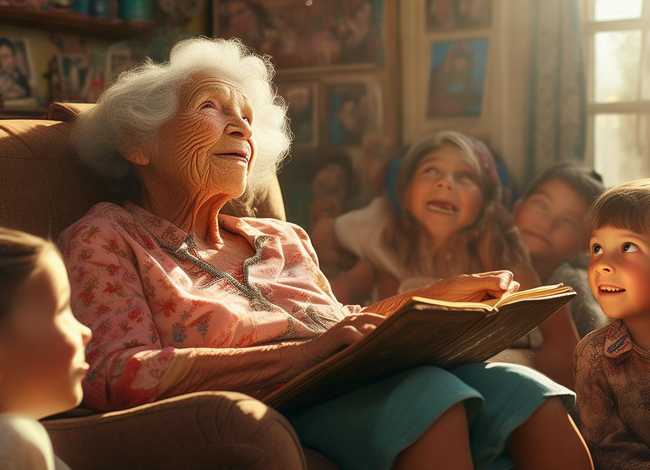 儿童老奶奶故事视频（老奶奶讲故事视频）