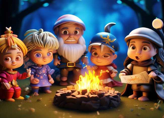 儿童故事五个角色扮演 - 幼儿故事四个角色扮演