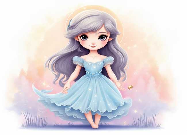 简笔画灵公主简单可爱，灵公主简笔画全身 可爱