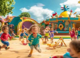 玩转游乐场儿童故事 - 游乐场故事幼儿园