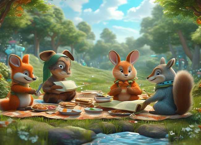 野餐童话故事 - 野餐的绘本故事