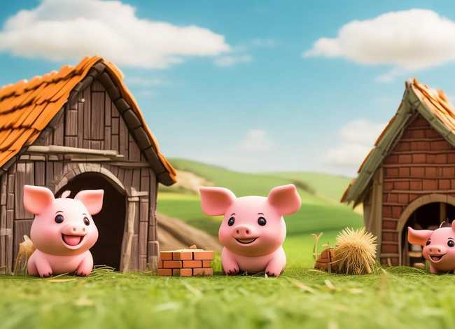 儿童英语小短剧 儿童英语短剧剧本《三只小猪》