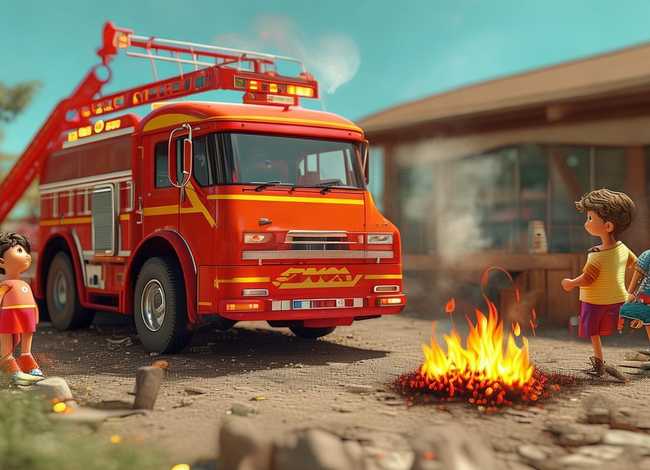 儿童学习灭火故事（关于灭火的幼儿故事）