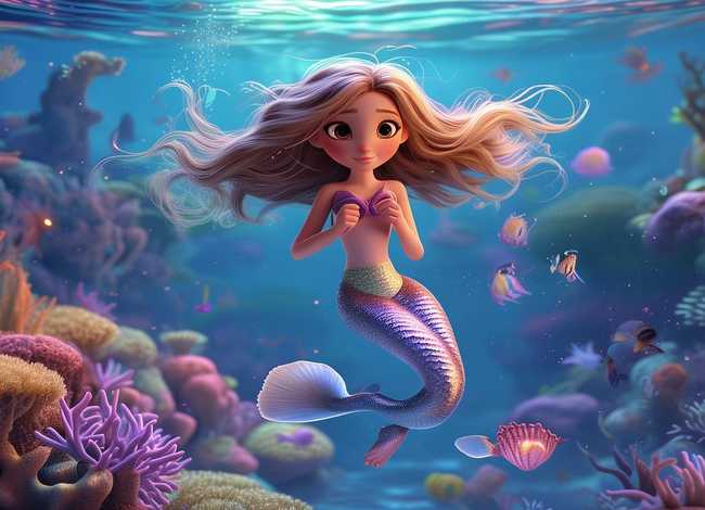 儿童美人鱼睡前故事完整版 - 少儿睡前故事美人鱼的故事
