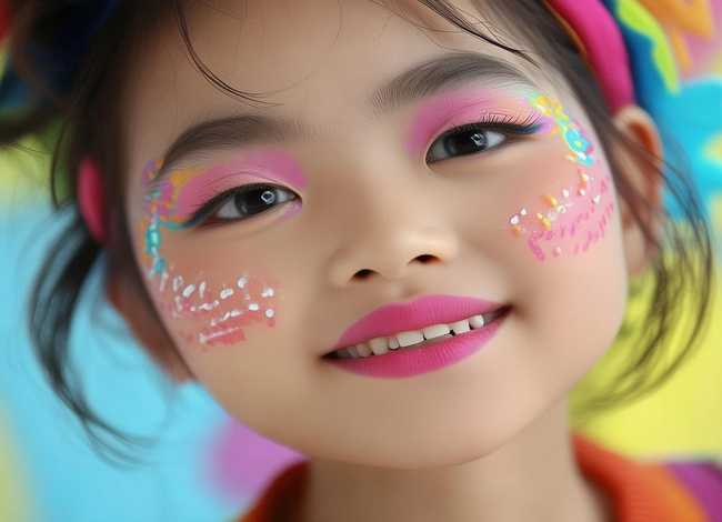 儿童阿庆嫂；儿童阿庆嫂的妆容特点