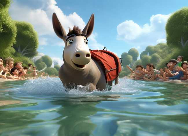 幼儿故事驴子过河；小儿故事 驴子过河