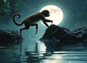 猴子捞月简单故事 猴子捞月简单故事50字