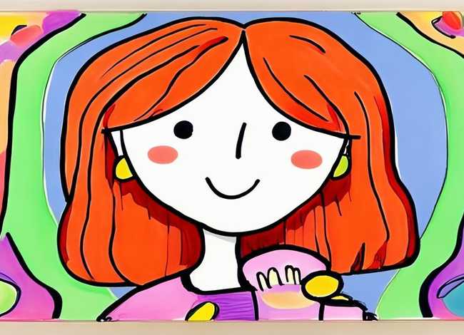 妈妈儿童画简单又漂亮；妈妈儿童画简单又漂亮图片