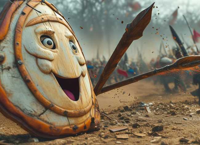 矛和盾的故事 搞笑；矛和盾的故事 搞笑图片