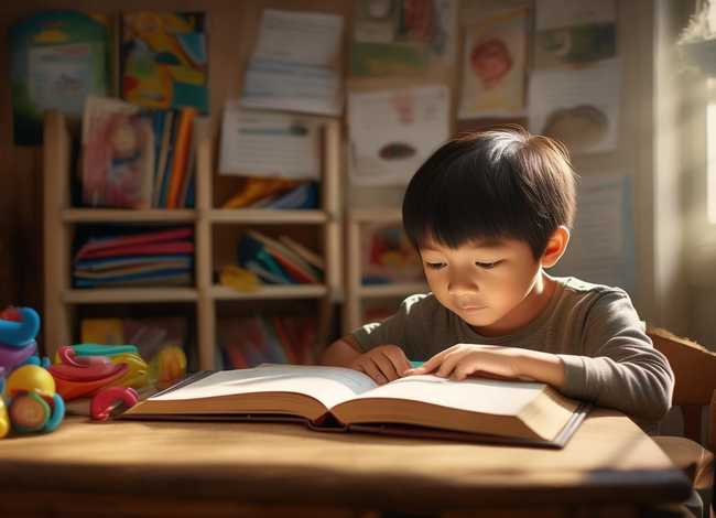 小孩认真学习的故事 - 小孩勤奋好学的故事