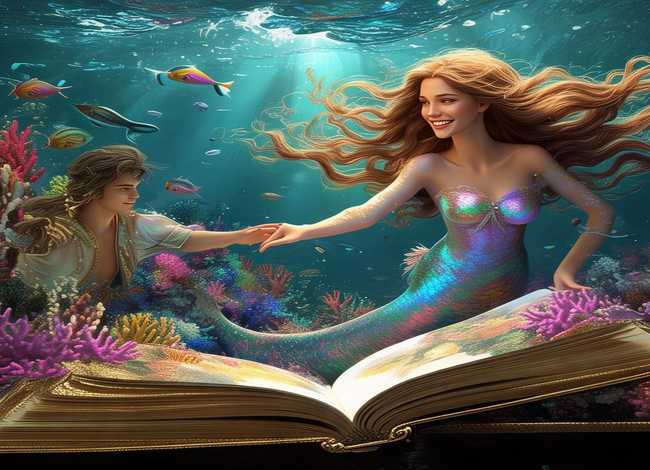 美人鱼和王子的故事，美人鱼和王子的故事书