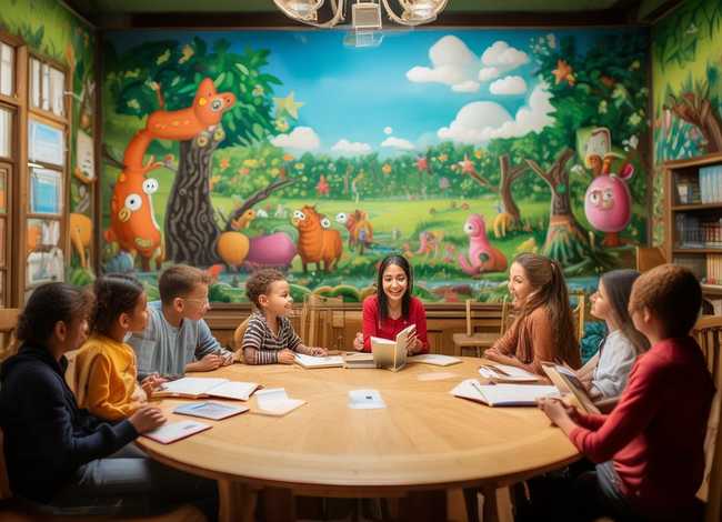 亲子故事会背景图，亲子故事背景图片