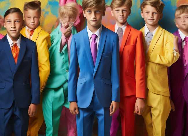 儿童西装艺术照片，儿童西装艺术照片大全