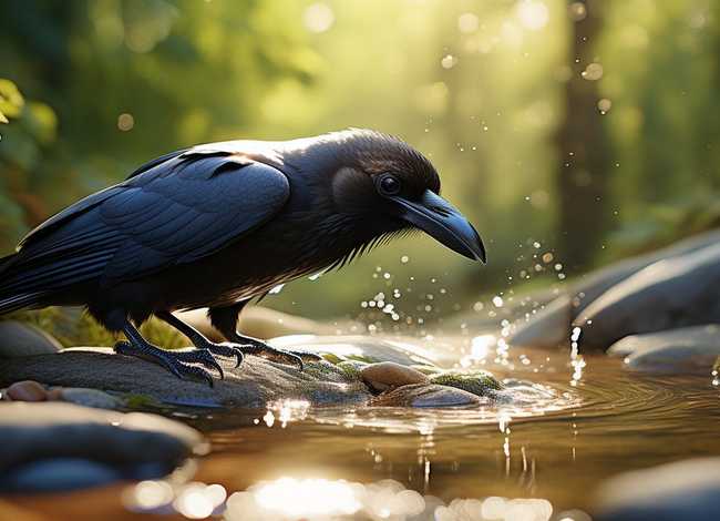 儿童故事乌鸦喝水视频 幼儿故事视频乌鸦喝水