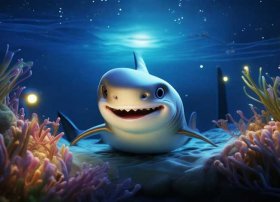 鲨鱼的睡前故事文字版，鲨鱼的睡前故事文字版图片